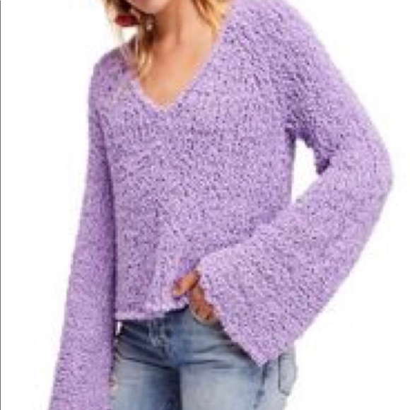 Free People Sand Dune V Neck Sweater - Picture 1 of 2